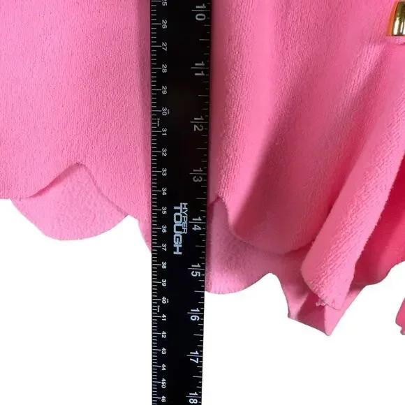 Dudley Stephens Scallop Fleece Shorts Hot Pink Lounge Casual Women’s XS - Picture 9 of 9